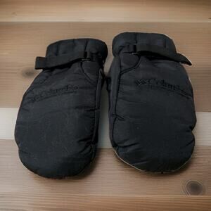 Columbia Black Mittens Ski Snow Winter Snowboard Women Medium Preloved